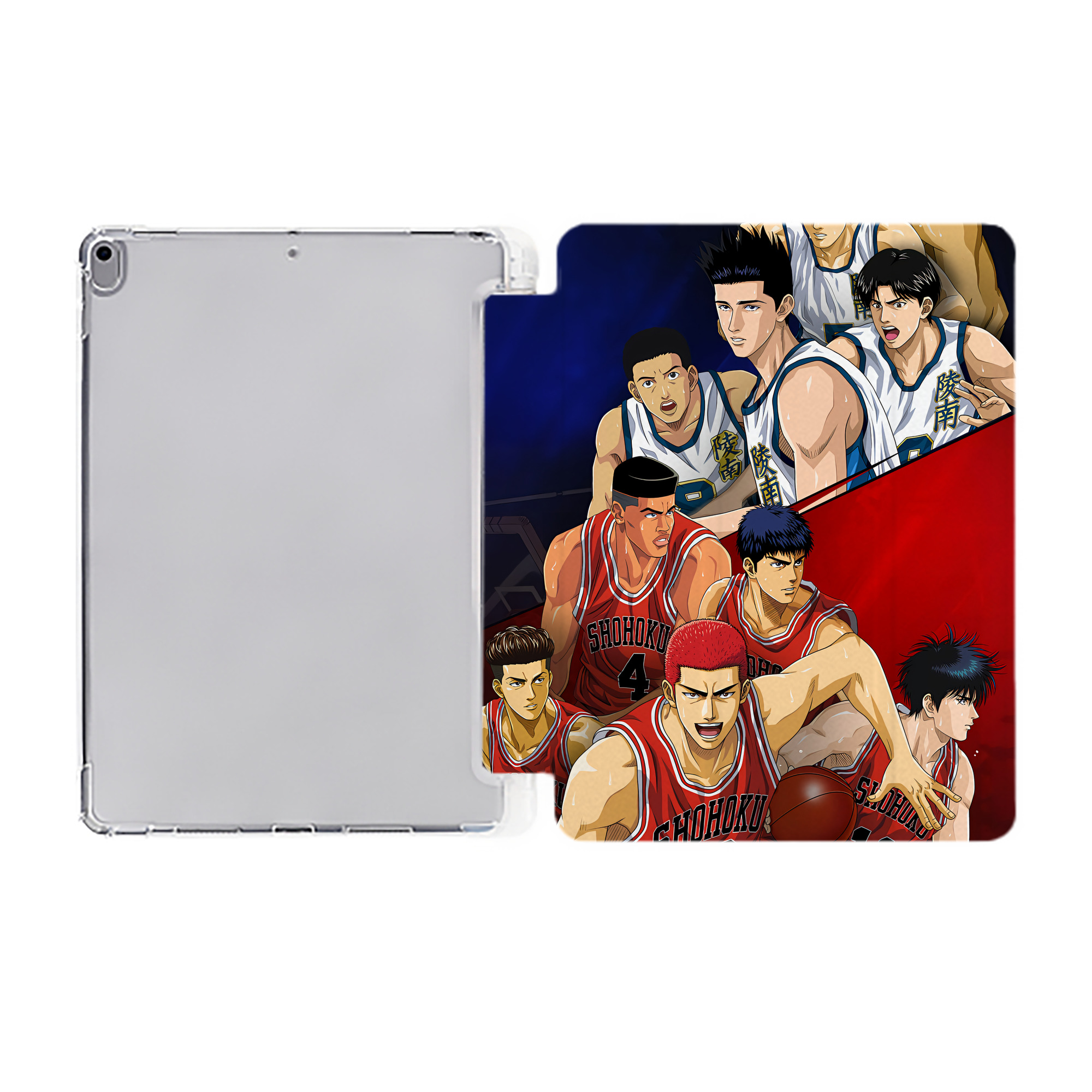 （画像用） SLAM DUNK／スラムダンク IPad ケース ペン収納付き 三つ折りスタンド PUレザー×シリコン 対応機種9.5/10.5/10.9インチ